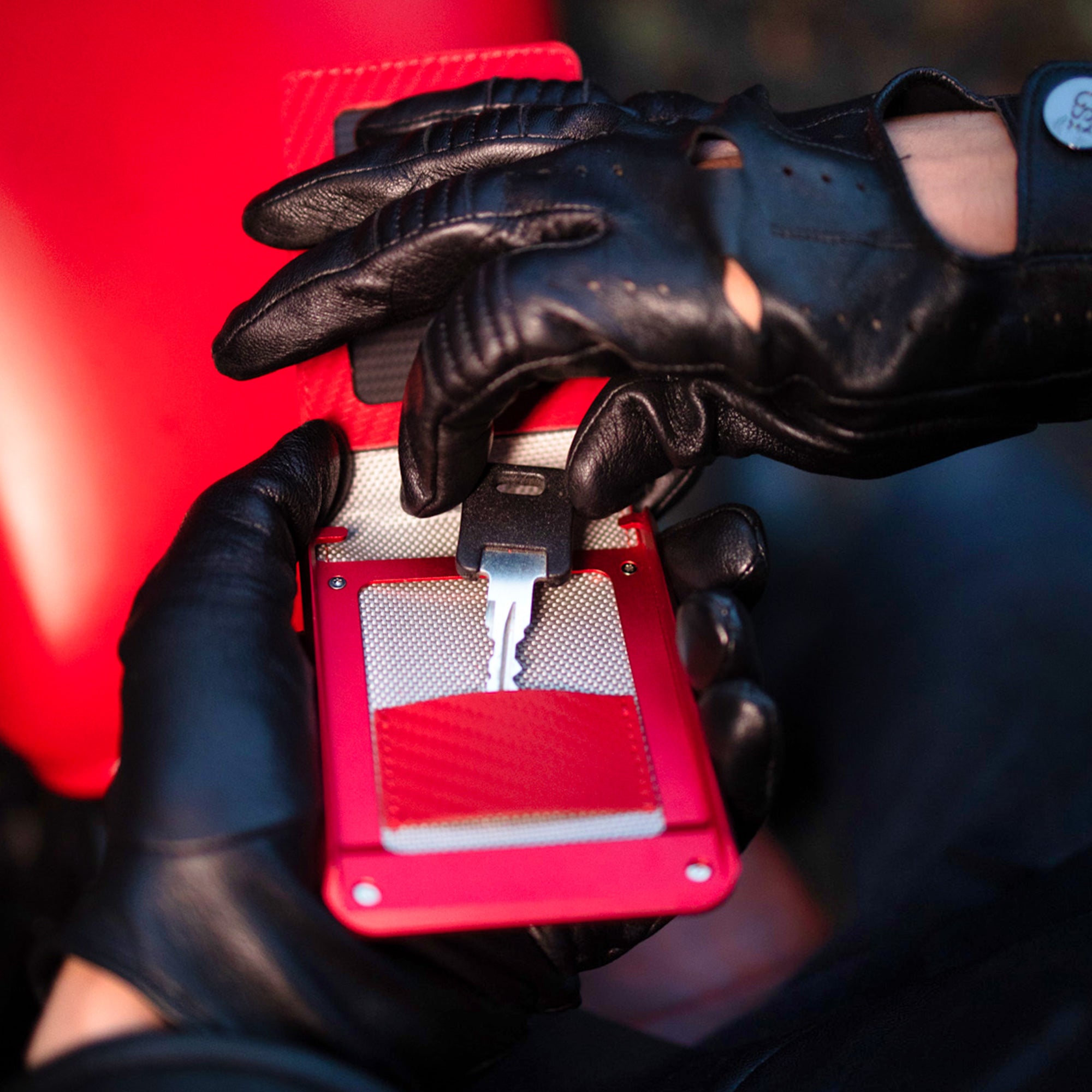 I01 Card Holder Wallet - Nappa Blue - Matte