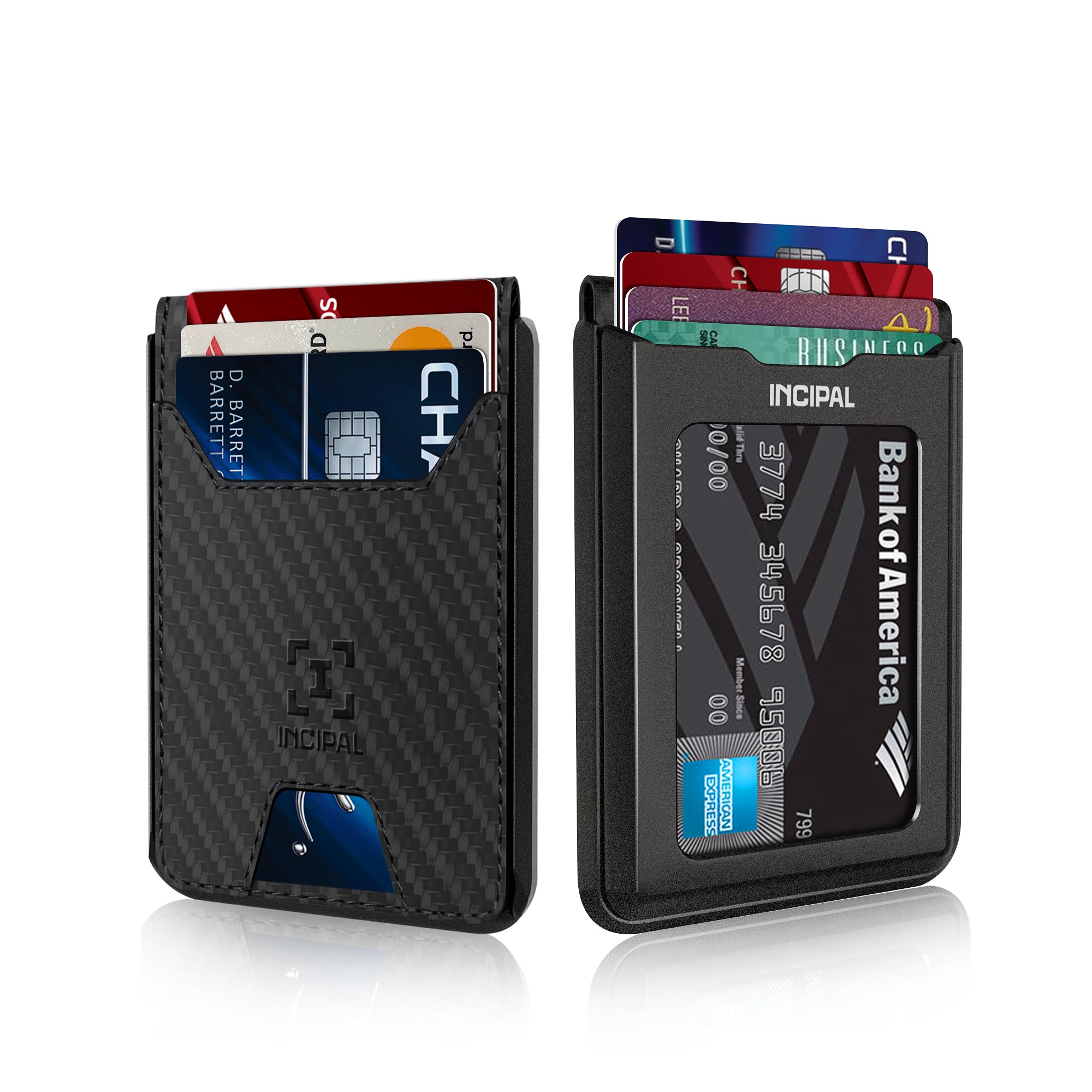 I01 Card Holder Wallet - Carbon Fiber Black - Matte