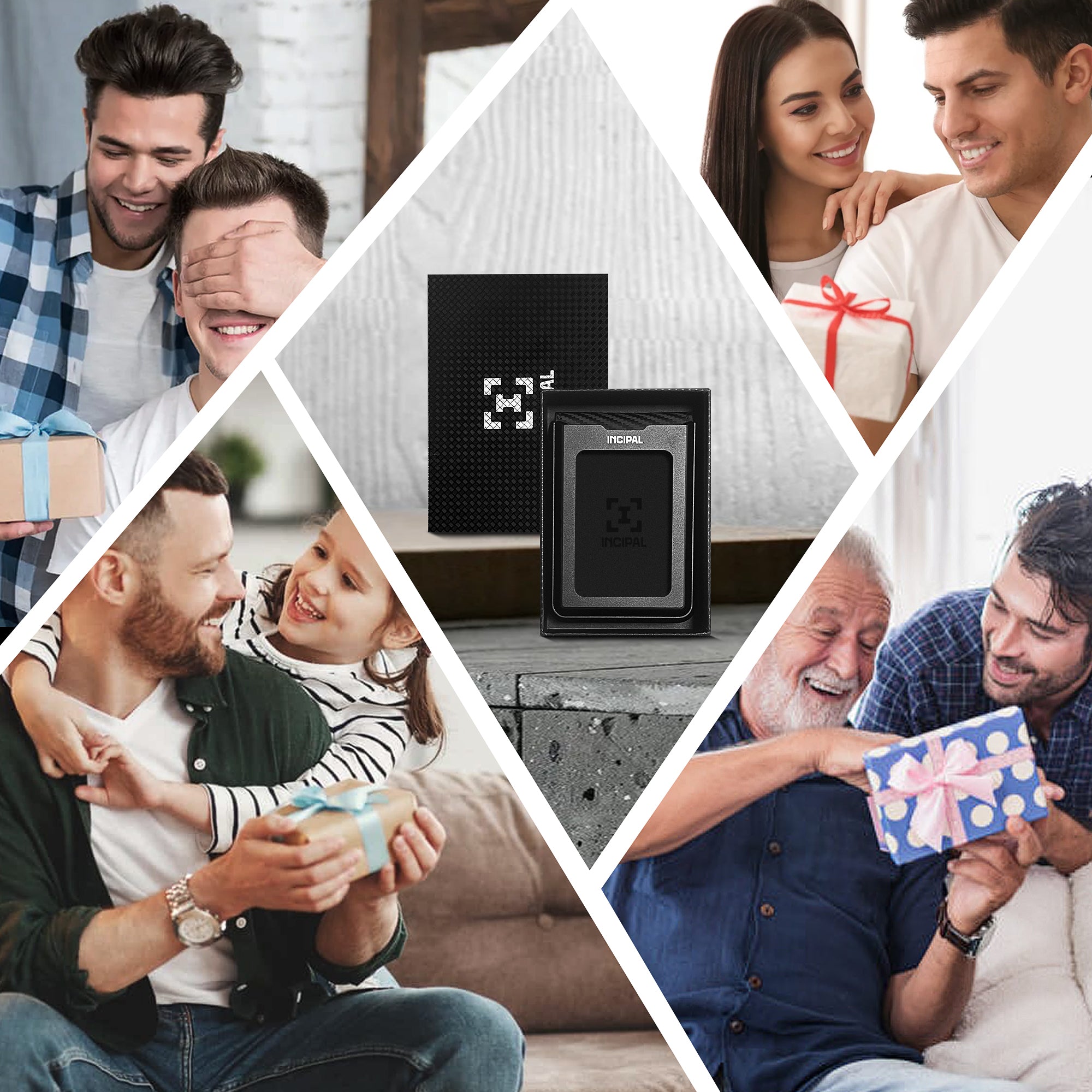 I01 Card Holder Wallet - Carbon Fiber Black - Matte