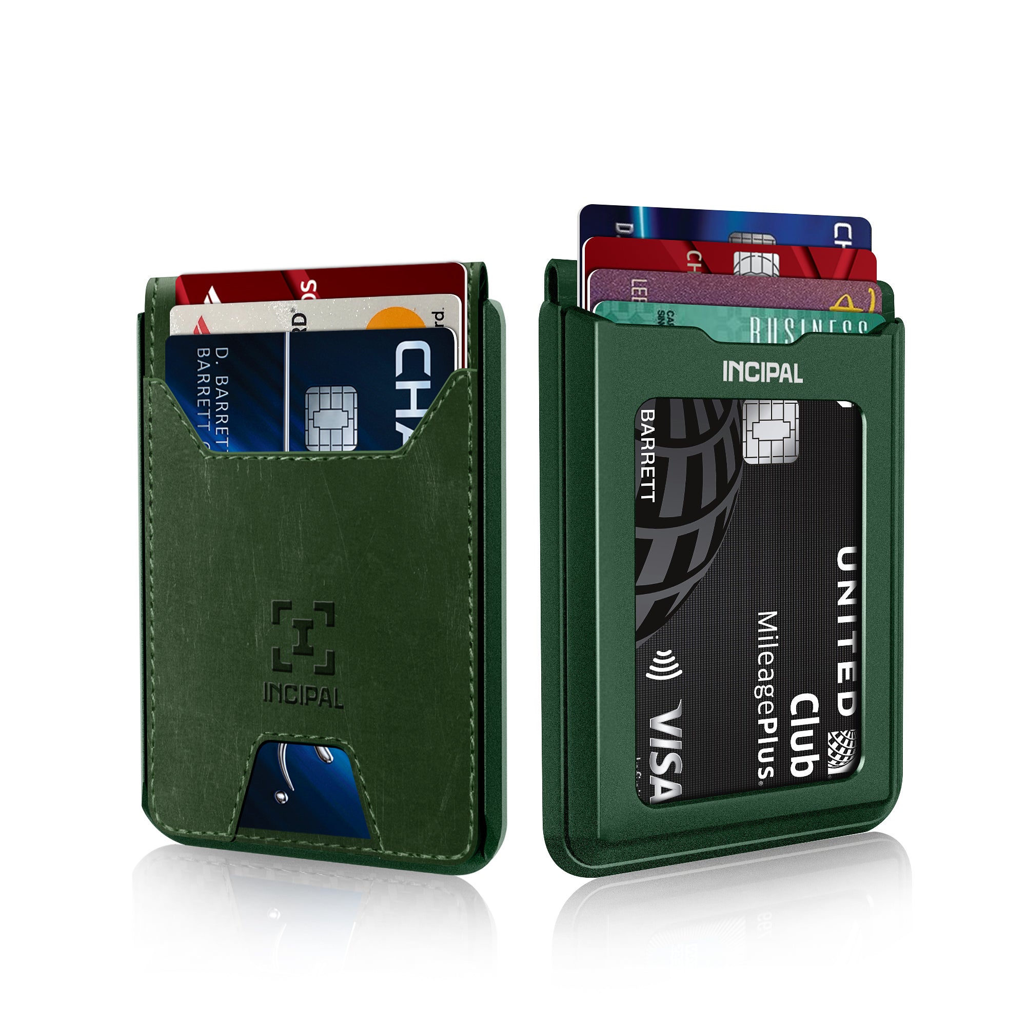 I01 Card Holder Wallet - Crazy Horse Green - Matte