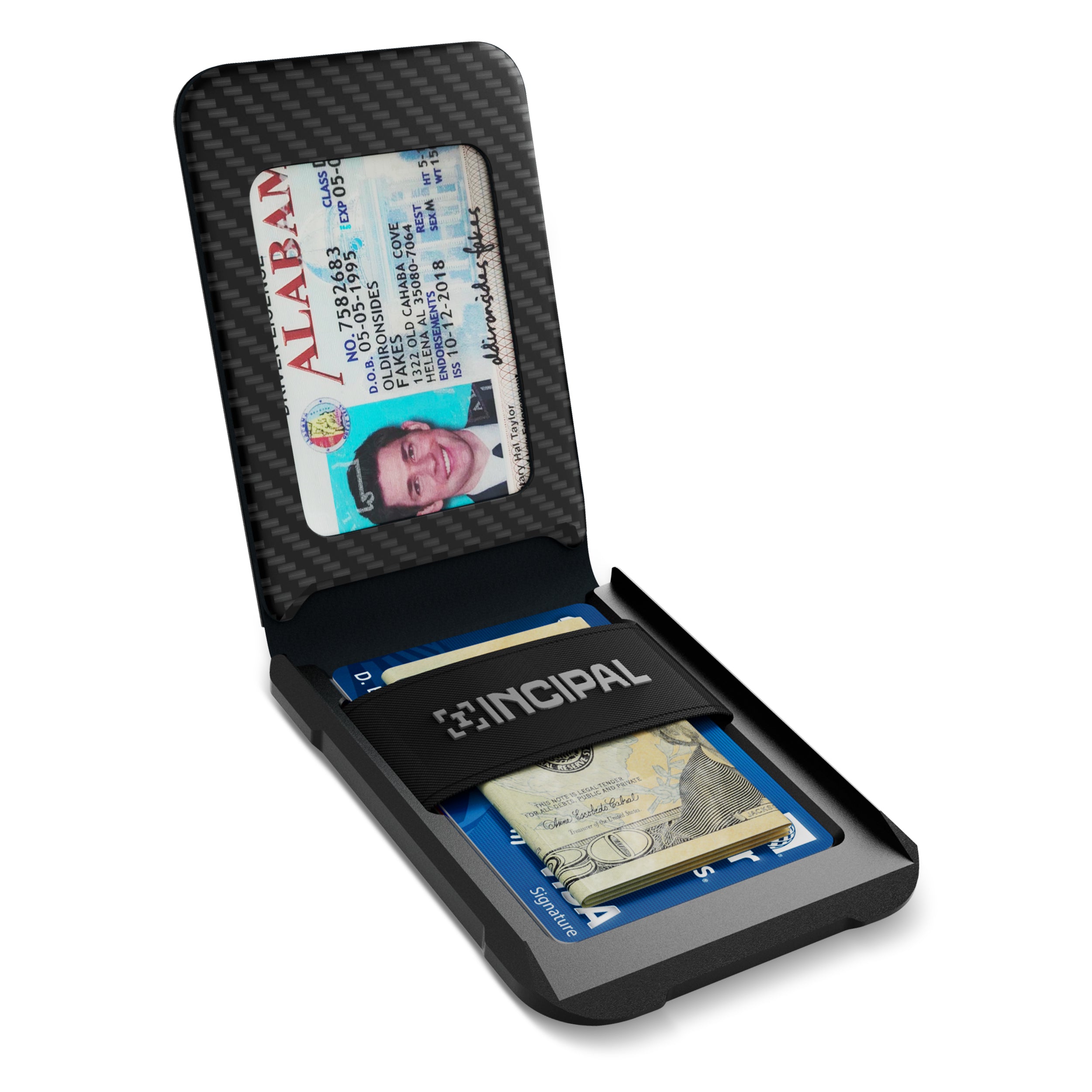 I09 Wallet for Men - Carbon Fiber