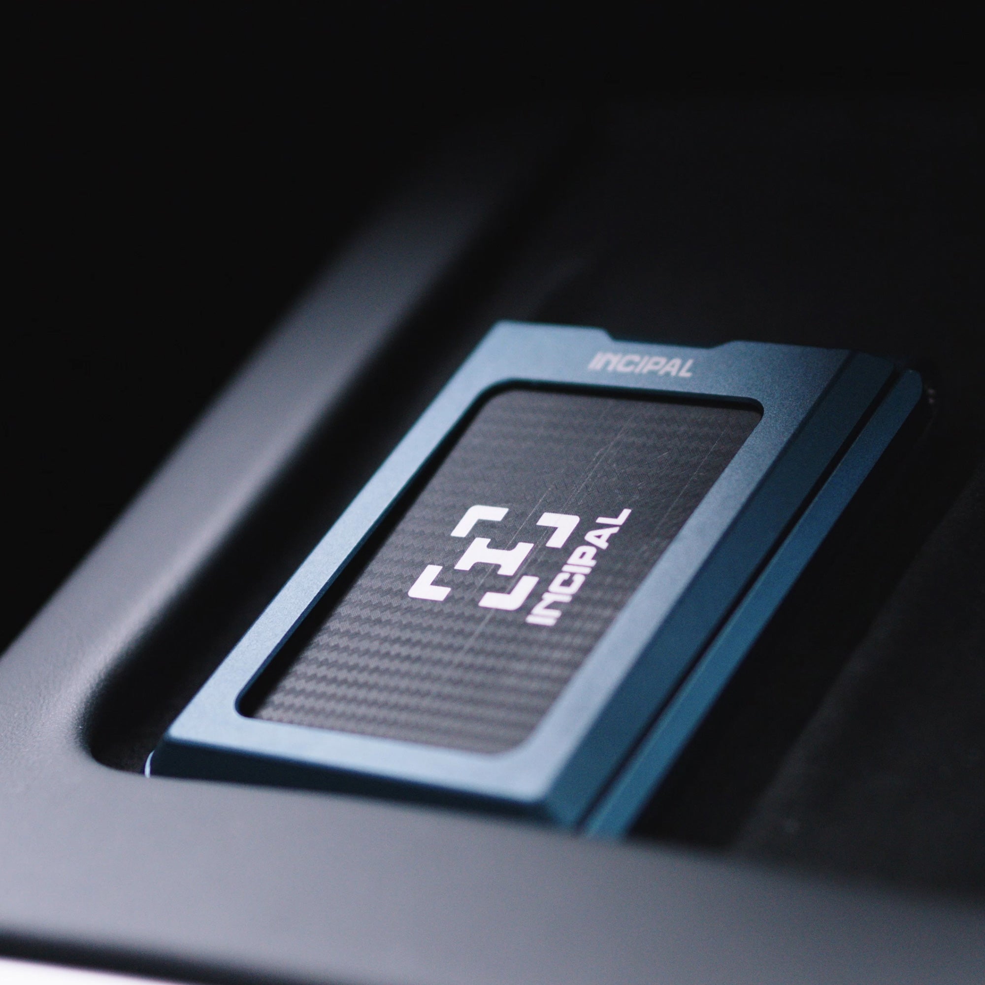I01 Card Holder Wallet - Nappa Blue - Matte