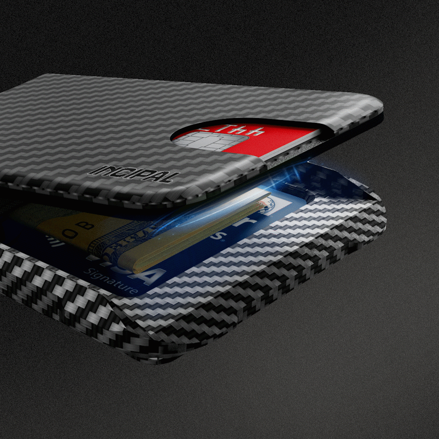 Buy WeeDee Minimalist Slim Wallet for Men - Carbon Fiber Tactical